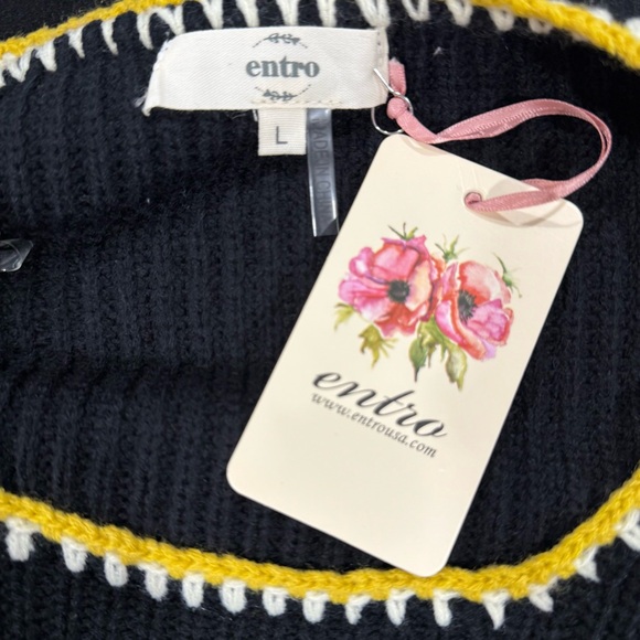 Entro Black Granny Squares Sweater - Picture 8 of 10